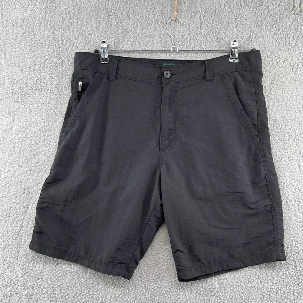 Outdoor Life Mens Shorts Black Nylon Lightweight size 35